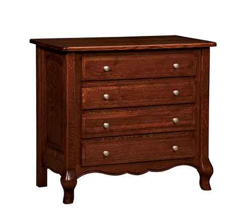Amish French Country 4 Drawer Dresser