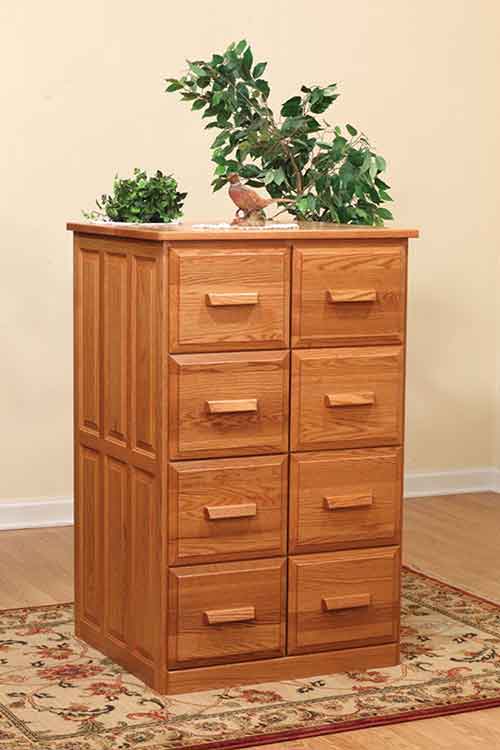 Double Vertical File Cabinet 8-Drawers