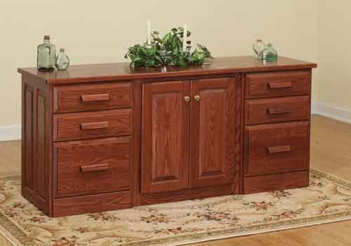 Credenza with Kneehole