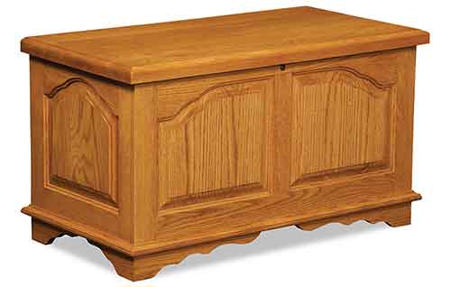 Amish Cathedral Cedar Chest - Click Image to Close