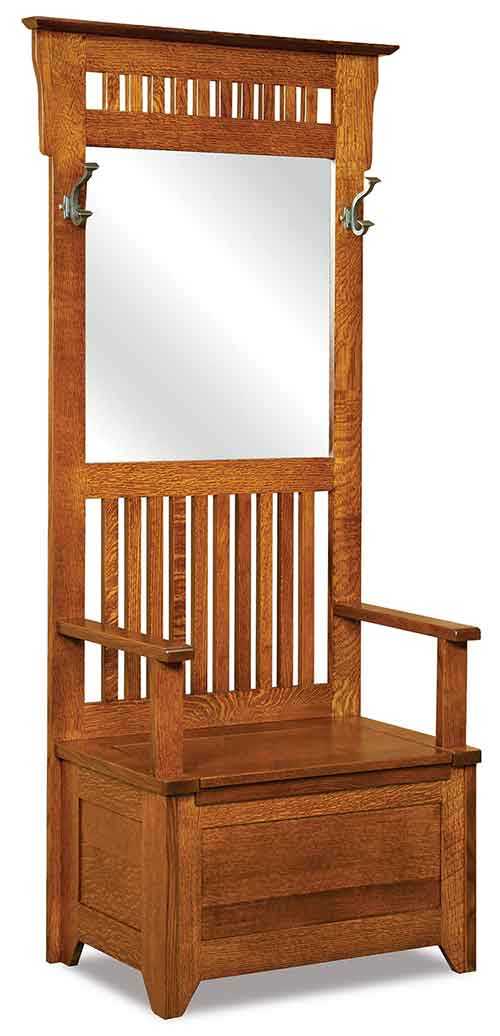 Amish Classic Mission Hall Seat - Click Image to Close