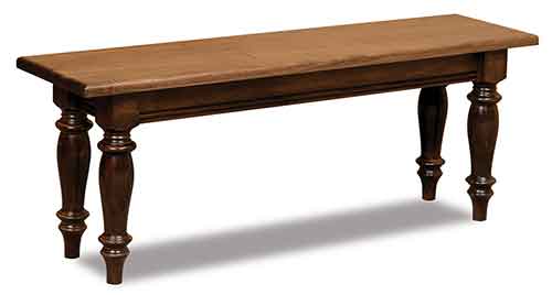 Amish Harvest Trestle Bench - Click Image to Close