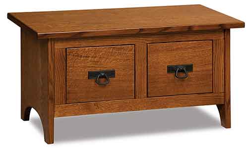 Amish Locker Drawer Bench - Click Image to Close