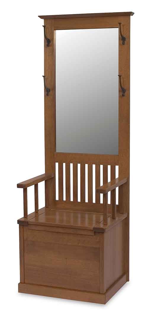 Amish Mission Hall Seat - Click Image to Close