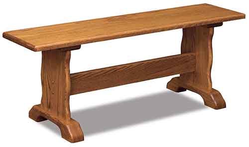 Amish Traditional Trestle Bench