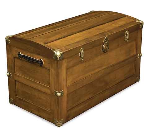 Amish Trunk with Round Lid