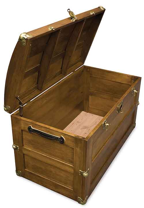 Amish Trunk with Round Lid