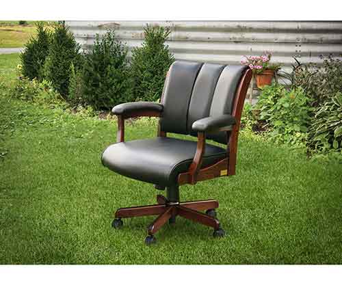 Amish Made Edelweiss Arm Desk Chair - Click Image to Close
