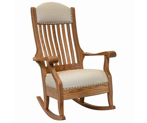 Amish Made Auntie's Rocker Wide - Click Image to Close