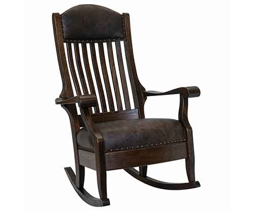 Amish Made Auntie's Rocker Wide - Click Image to Close