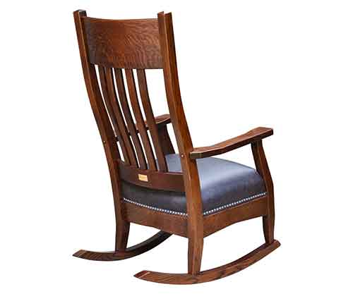 Amish Made Mission Rocker - Click Image to Close