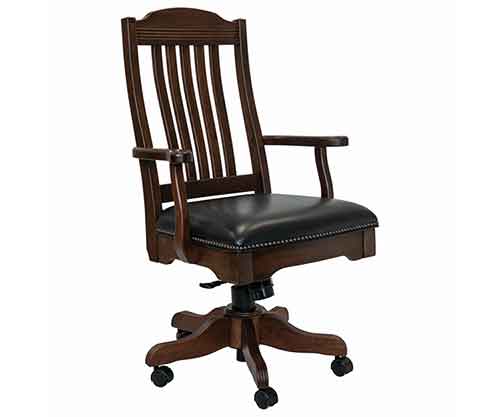 Amish Made Royal Desk Arm Chair - Click Image to Close