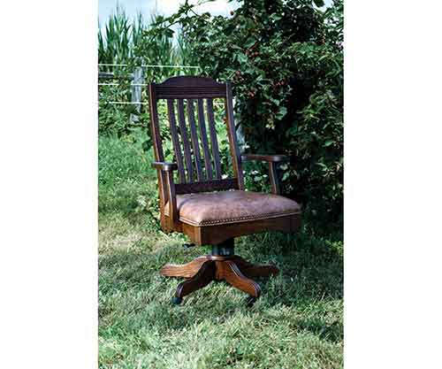 Amish Made Royal Desk Arm Chair - Click Image to Close