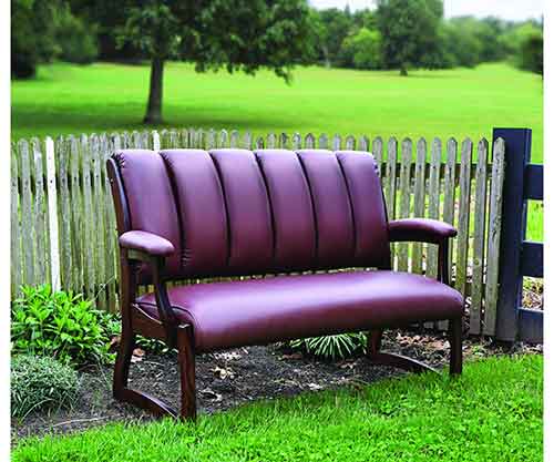 Amish Made Edelweiss Bench - Click Image to Close
