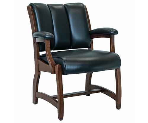 Amish Made Edelweiss Client Arm Chair - Click Image to Close