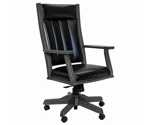 Amish Made Mission Office Arm Chair - Click Image to Close
