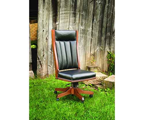 Amish Made Mission Side Desk Chair - Click Image to Close