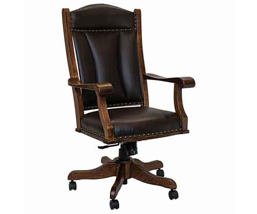 Amish Made Office Arm Chair - Click Image to Close