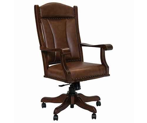 Amish Made Office Arm Chair - Click Image to Close