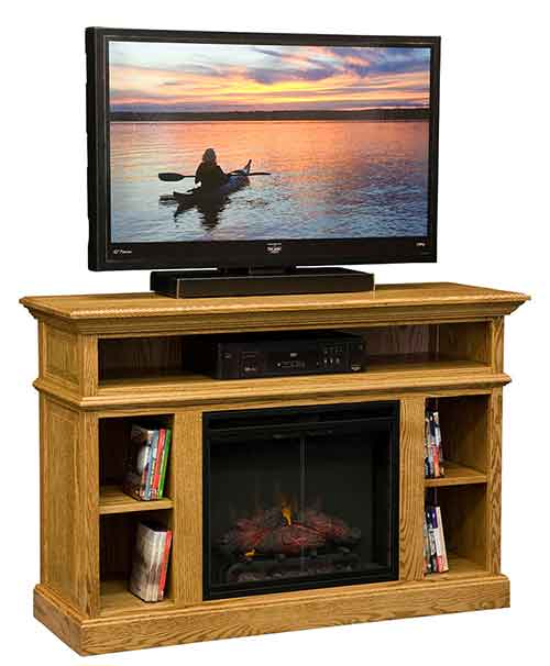 Amish DN Fireplace Entertainment Center - 60" - Click Image to Close