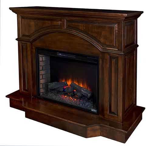 Amish Denali Corner Fireplace - Click Image to Close