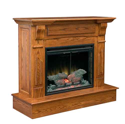 Amish Eastown Corner Fireplace - Click Image to Close