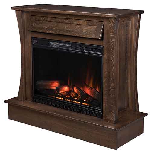 Amish Eldorado Corner Fireplace (33" Insert)