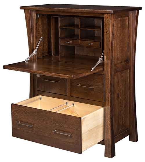 Amish Eldorado Secretary Desk - Click Image to Close