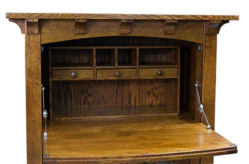 Amish Felix Secretary Office Desk - Click Image to Close