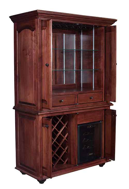 Amish Jefferson Wine Cabinet - Click Image to Close