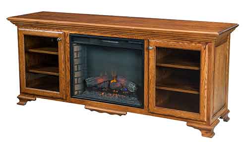 Amish Madison Fireplace Entertainment Center - Click Image to Close