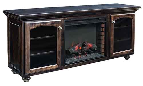 Amish Wyndam Fireplace Entertainment Center - Click Image to Close