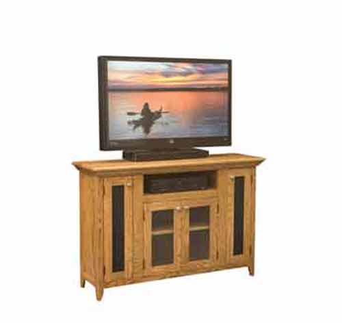 Amish Shaker TV Console without Fireplace - Click Image to Close