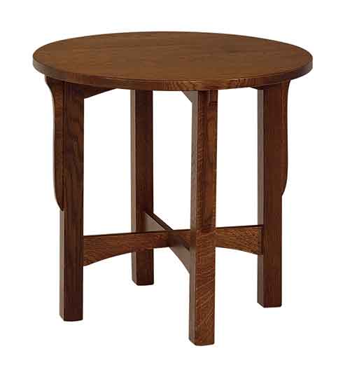 Amish Landmark Round End Table - Click Image to Close