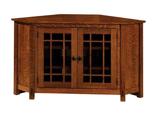 Amish McCoy TV Corner Cabinet - Click Image to Close