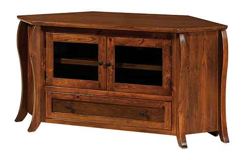 Amish Quincy TV Corner Cabinet - Click Image to Close