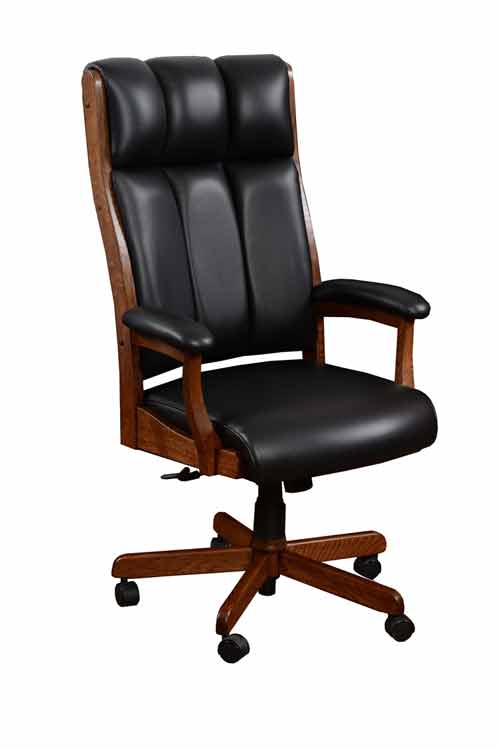 Amish Bridgeport Office Desk Chair - Click Image to Close