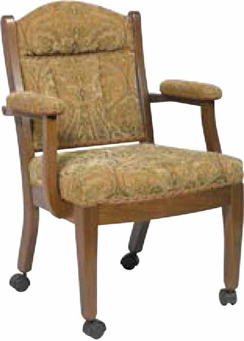 Amish Buckingham Low Back Fabric Chair - Click Image to Close