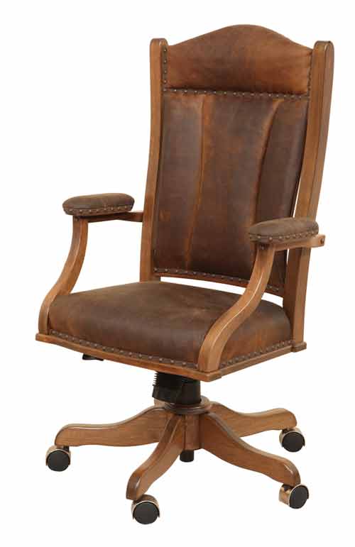 Amish Jefferson Desk Chair - Click Image to Close