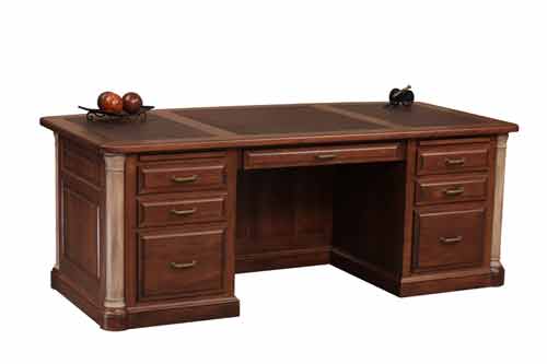 Amish Jefferson Premier Executive Desk - Click Image to Close