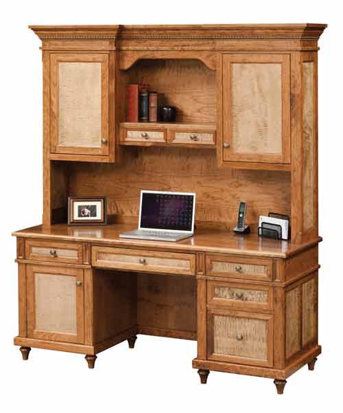 Amish Bridgeport Credenza with Optional Hutch - Click Image to Close