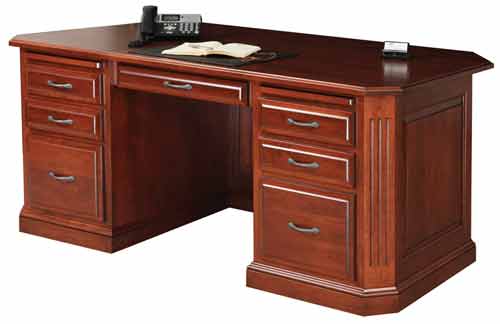 Amish Buckingham Executive Office Desk - Click Image to Close