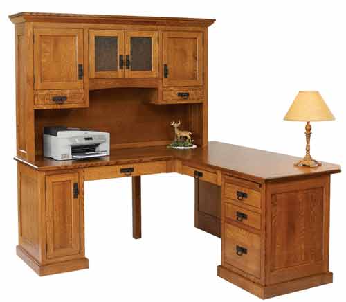 Amish Homestead Office Corner Desk - Click Image to Close
