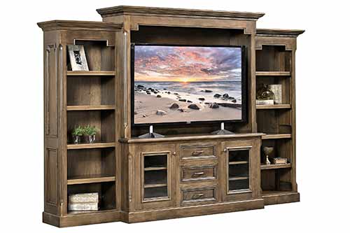 Amish Kingston Living Room Entertainment Center - Click Image to Close