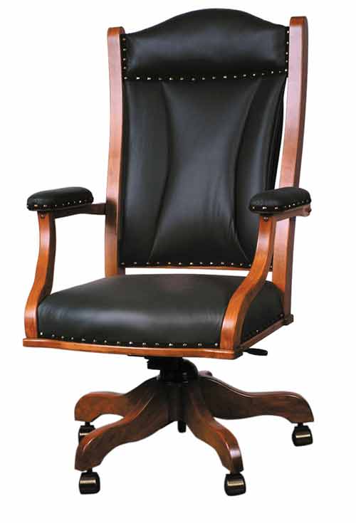 Amish Lincoln Office Desk Chair - Click Image to Close