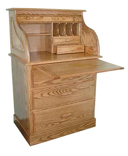 Amish Rolltop Desk - Click Image to Close