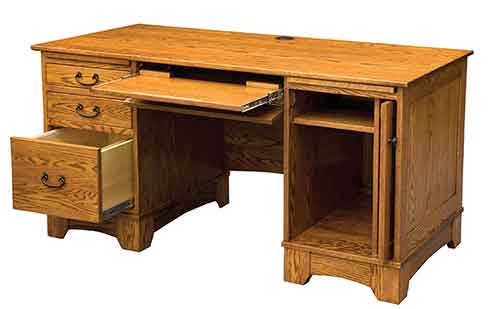 Amish Noble Mission Computer Desk