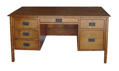 Amish Post Mission Office Desk - Click Image to Close