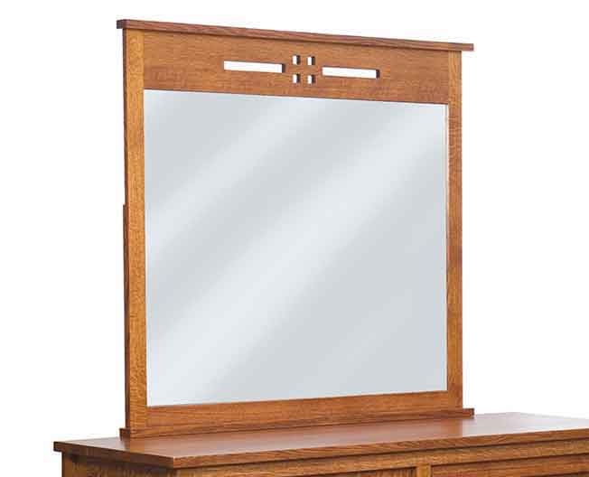 Amish West Village Dresser Mirror - Click Image to Close