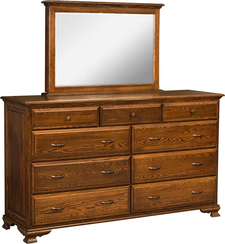 Amish Americana High Bedroom Dresser - Click Image to Close